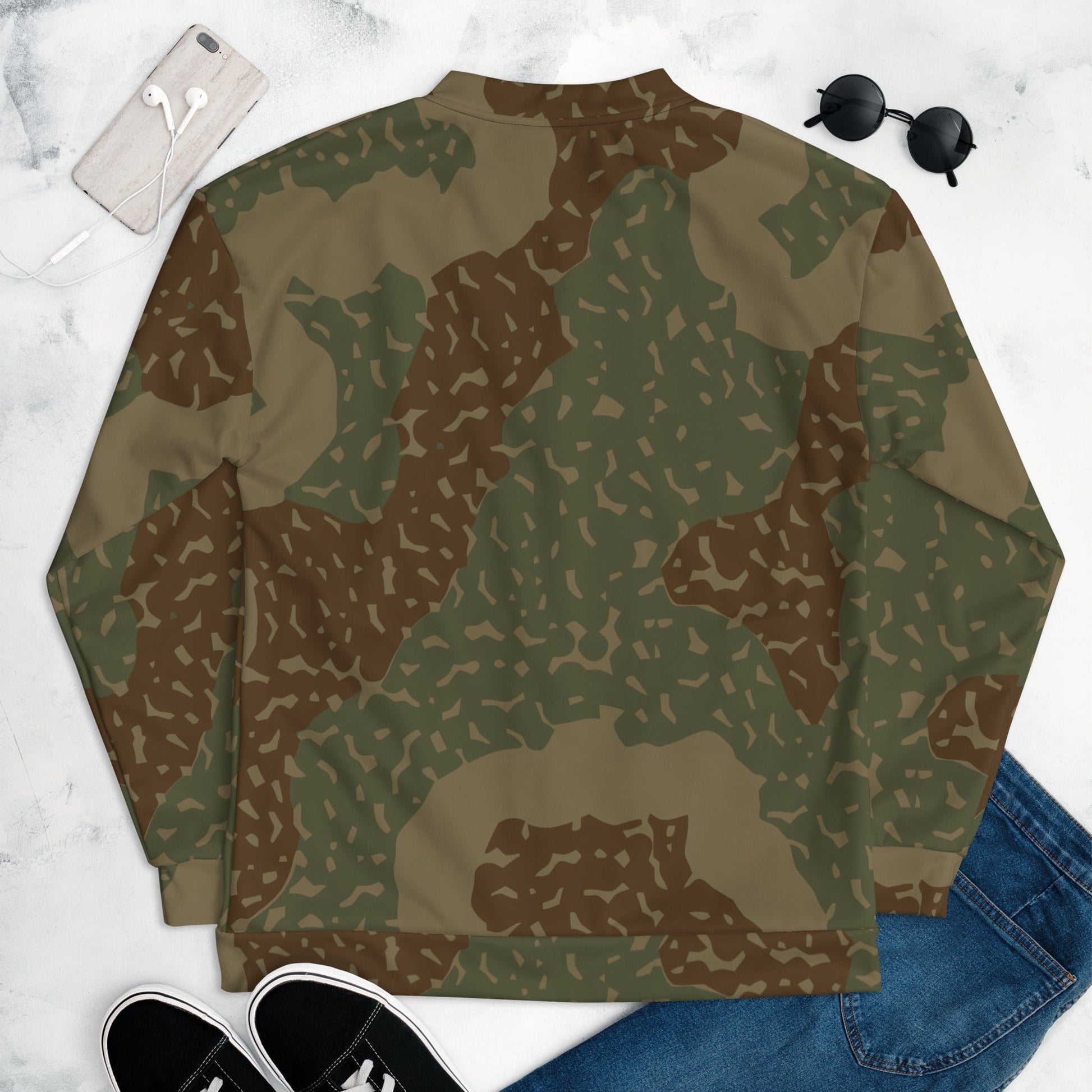 German Ambush Zimmerit Tank CAMO Unisex Bomber Jacket - Jackets