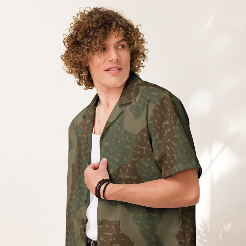 Ambush Tank Zimmerit CAMO Unisex Short-Sleeve Button Shirt - Button-Up