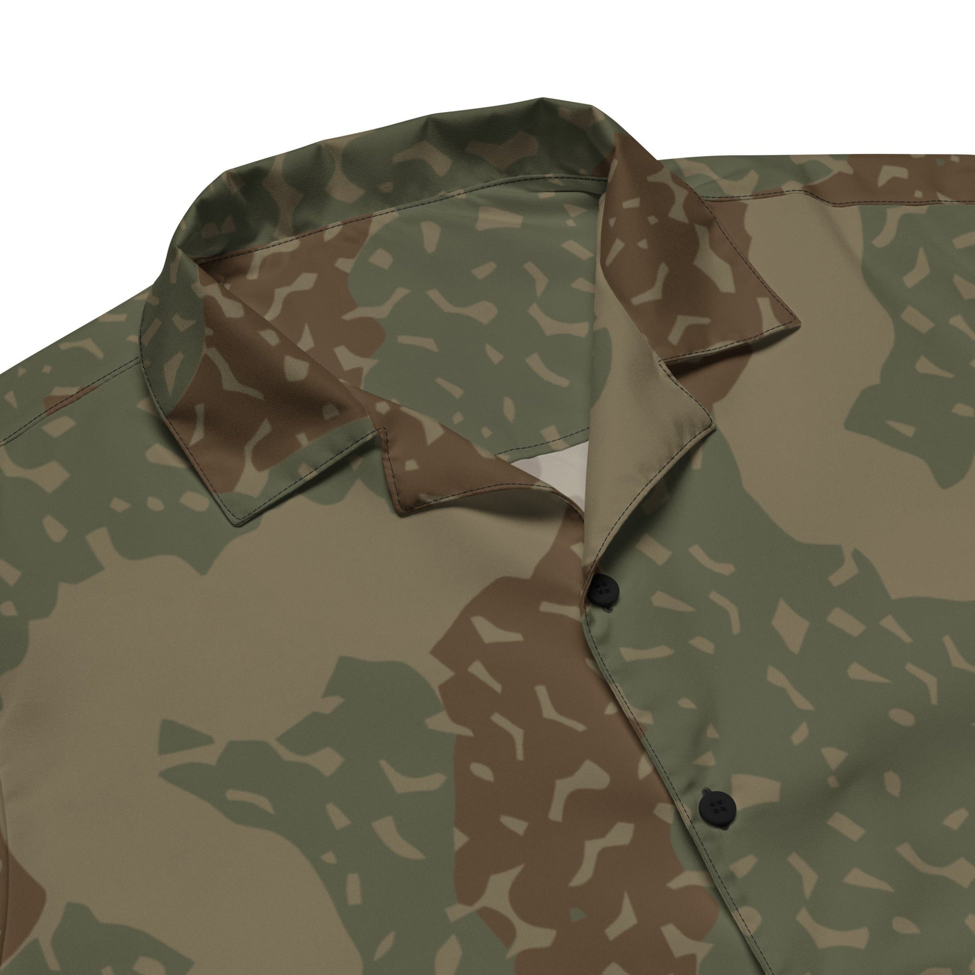 German Ambush Zimmerit Tank CAMO Unisex button shirt - Button Shirts