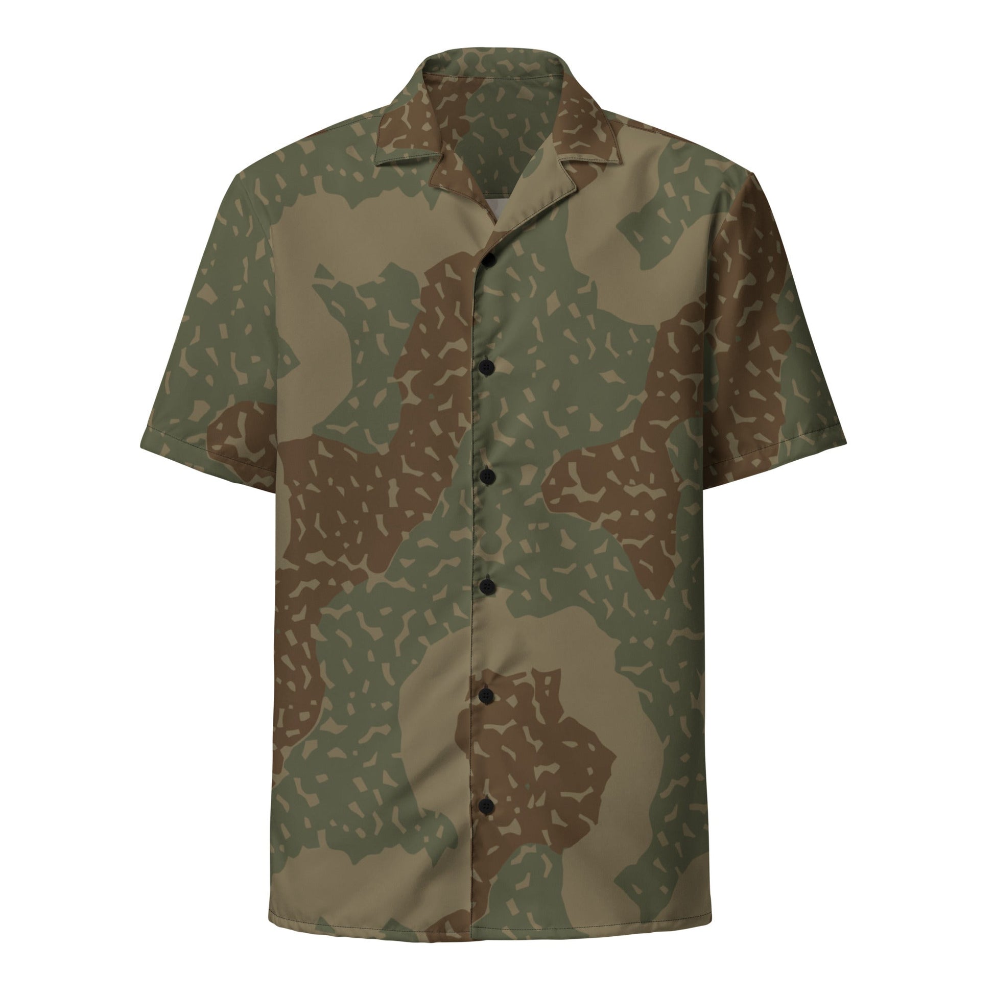 German Ambush Zimmerit Tank CAMO Unisex button shirt - Button Shirts