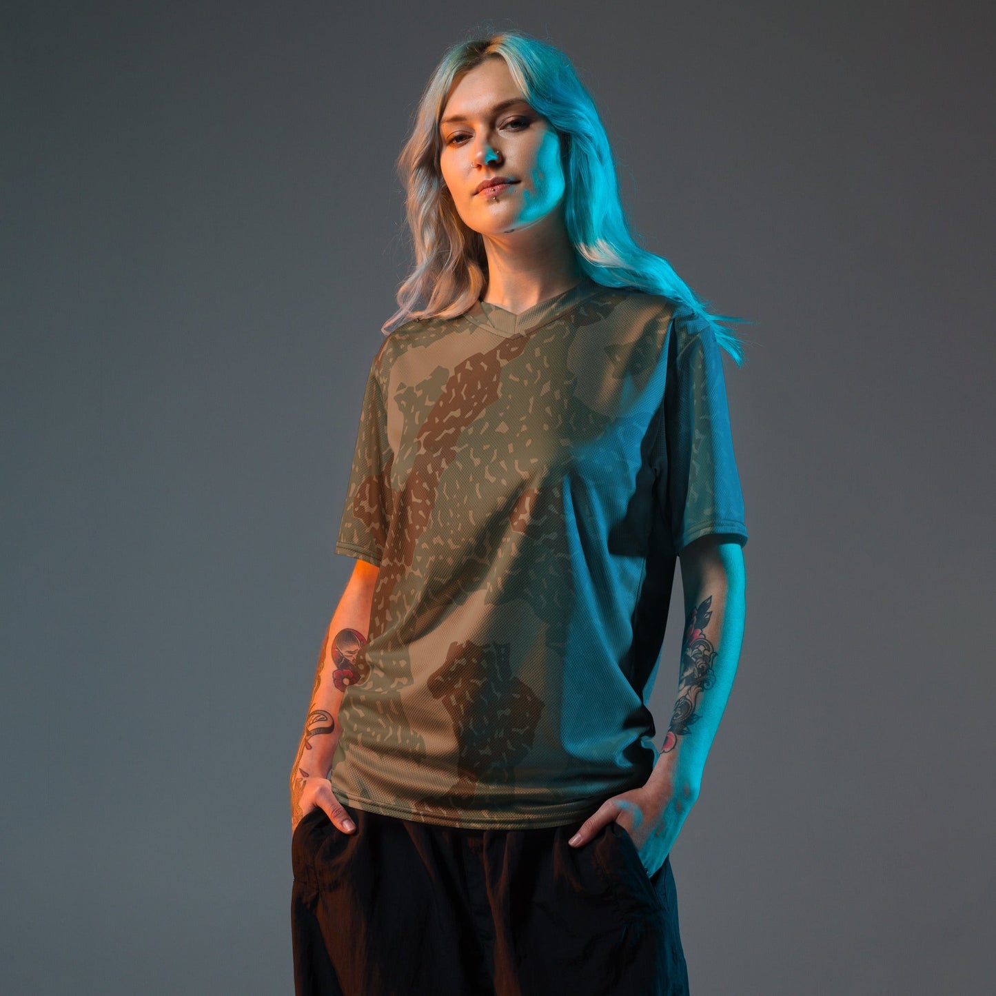 German Ambush Zimmerit Tank CAMO unisex sports jersey - Sports Jerseys