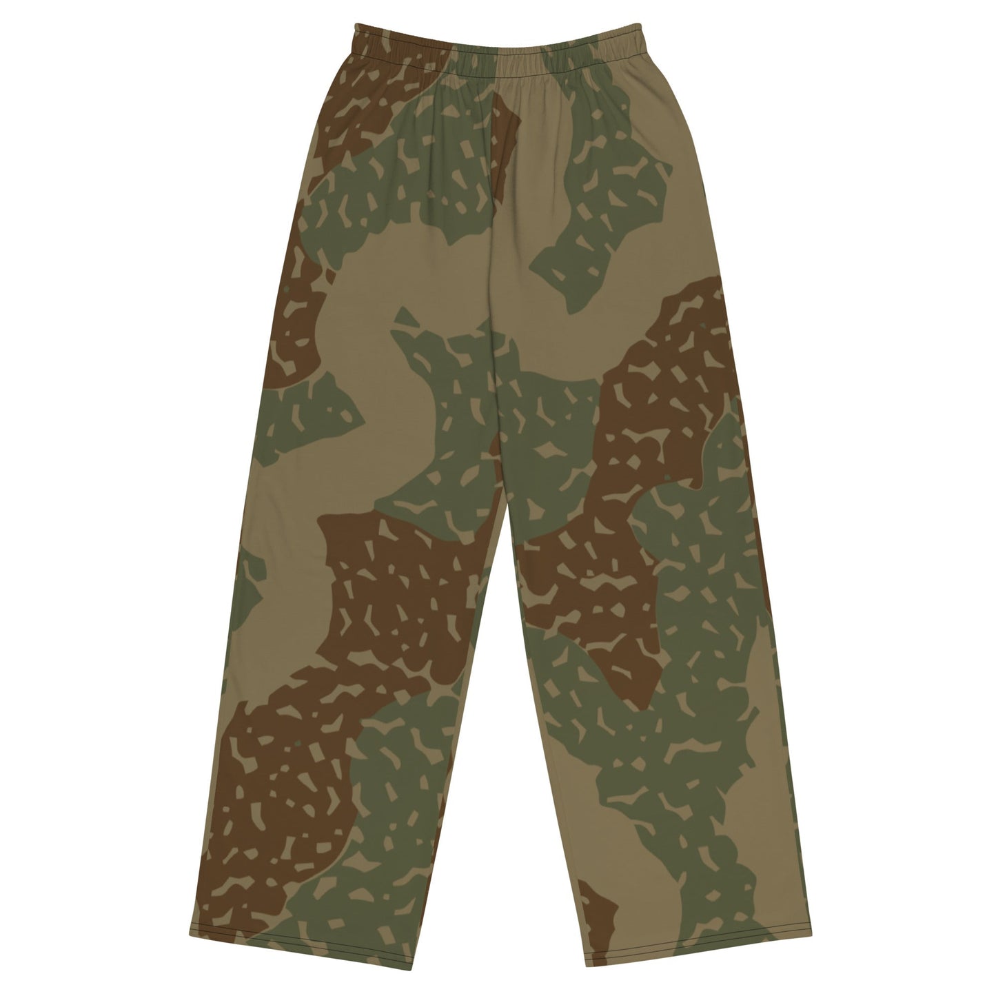 German Ambush Zimmerit Tank CAMO unisex wide-leg pants - 2XS - Wide-leg Pants