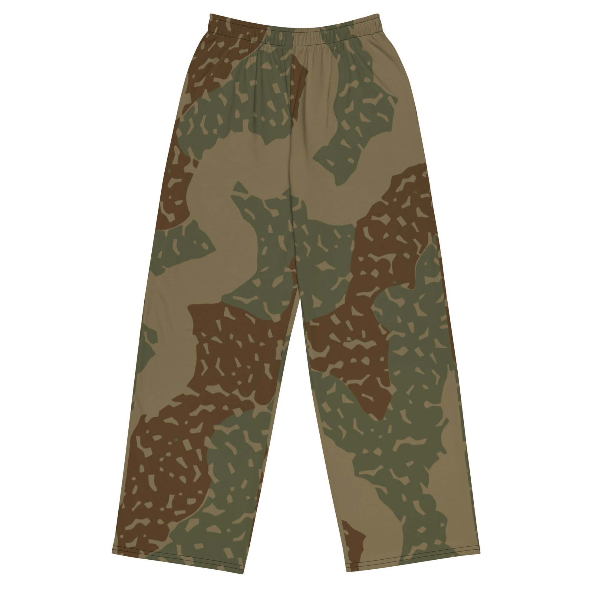 German Ambush Zimmerit Tank CAMO unisex wide-leg pants - 2XS - Wide-leg Pants