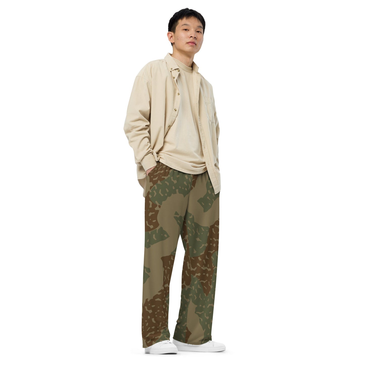 German Ambush Zimmerit Tank CAMO unisex wide-leg pants - Wide-leg Pants