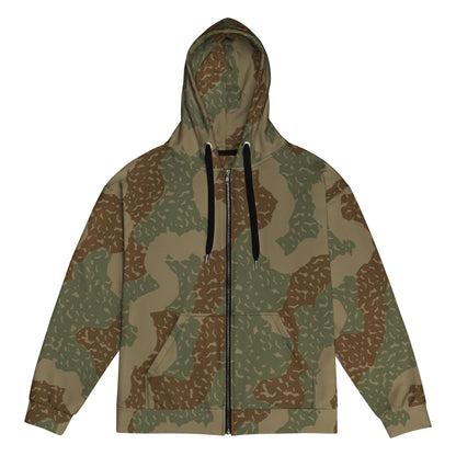 German Ambush Zimmerit Tank CAMO Unisex zip hoodie - 2XS - Zip Hoodies