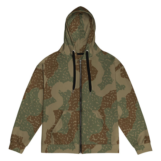 German Ambush Zimmerit Tank CAMO Unisex zip hoodie - 2XS - Zip Hoodies