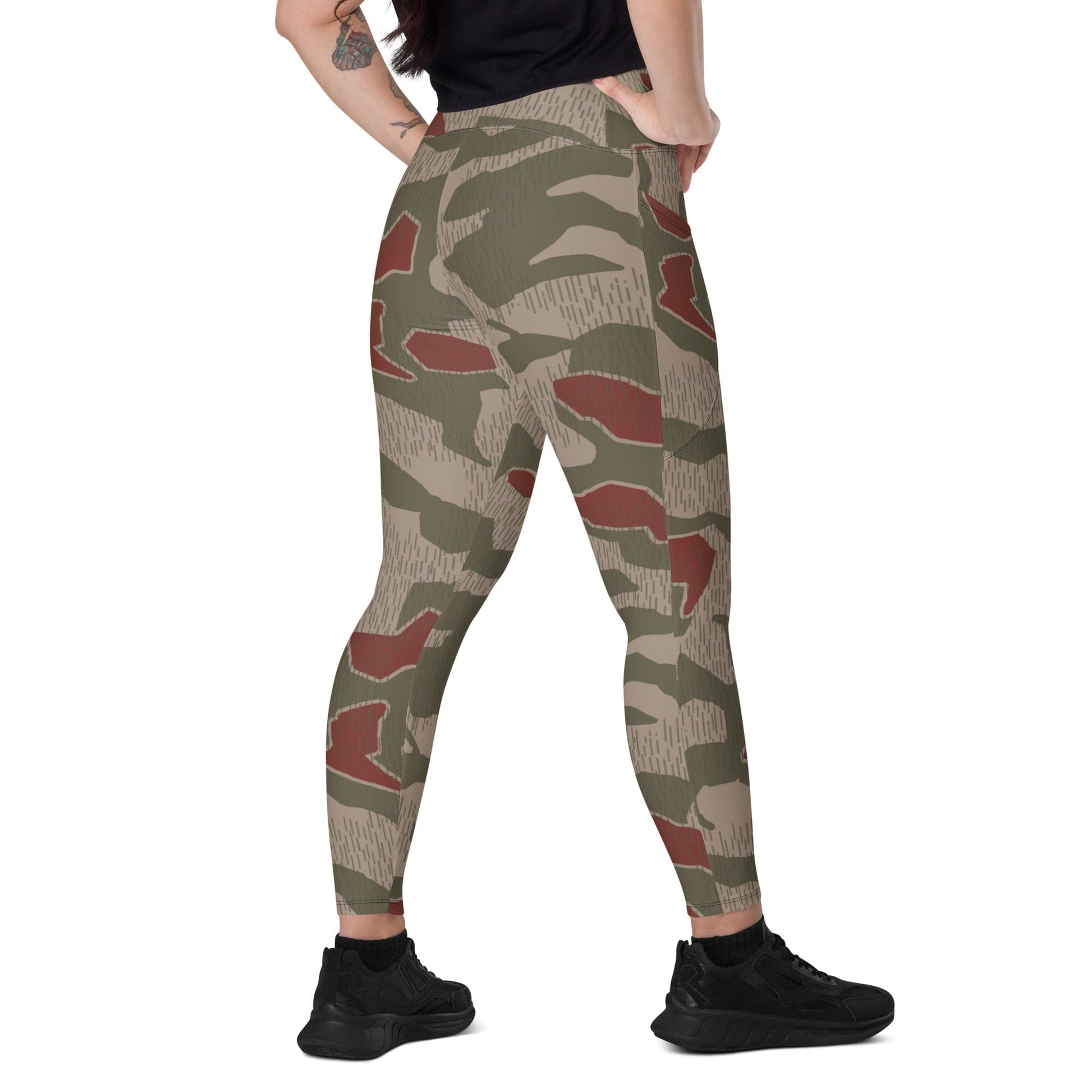 German BGS Sumpfmuster CAMO Leggings with pockets - 2XS - Womens With Pockets