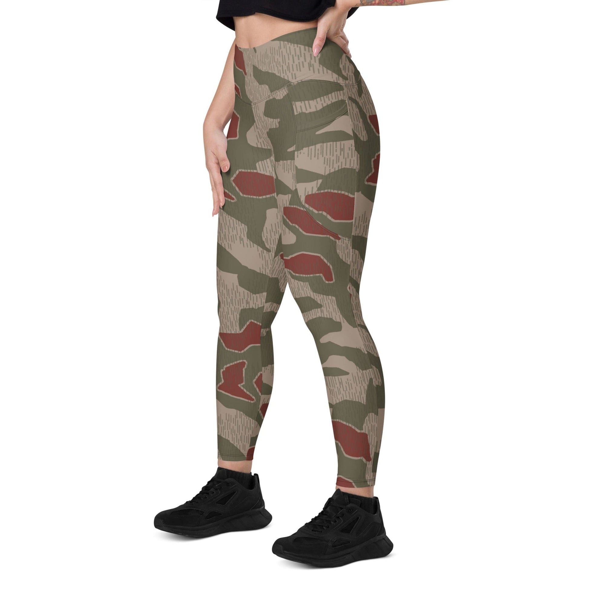 German BGS Sumpfmuster CAMO Leggings with pockets - Womens With Pockets