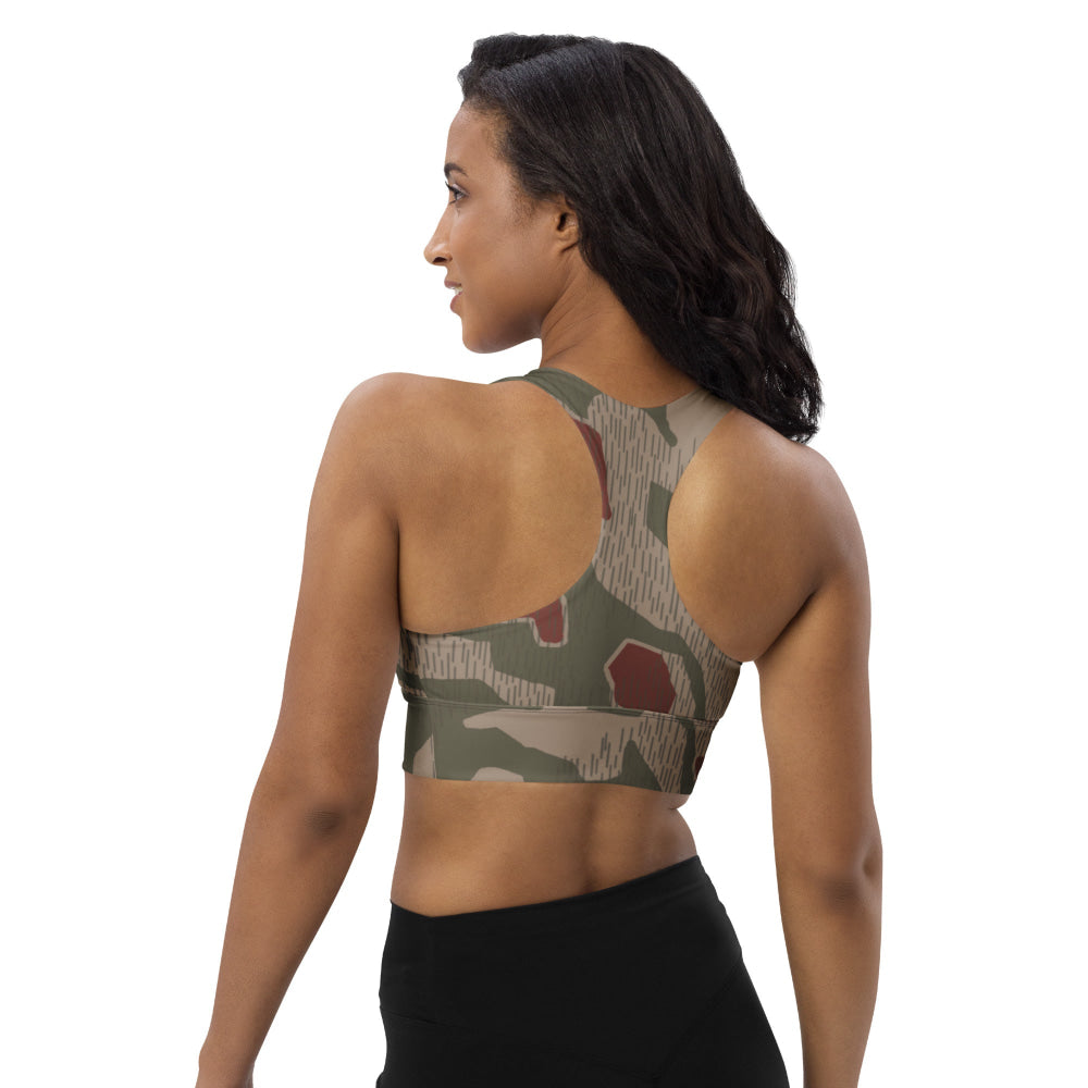 German BGS Sumpfmuster CAMO Longline sports bra - Womens Sports Bra