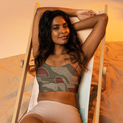 German BGS Sumpfmuster CAMO Longline sports bra - Womens Sports Bra