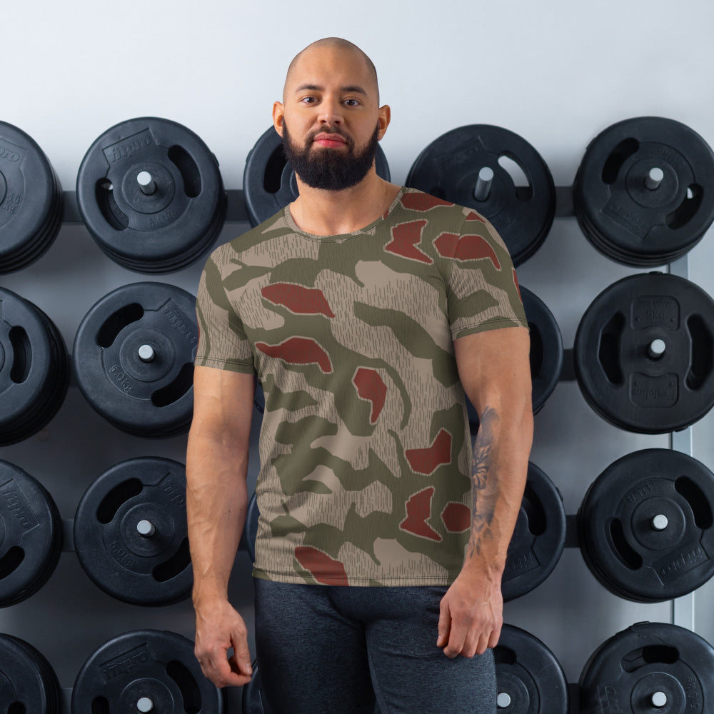 German BGS Sumpfmuster CAMO Men’s Athletic T-shirt - XS - Mens T-Shirt