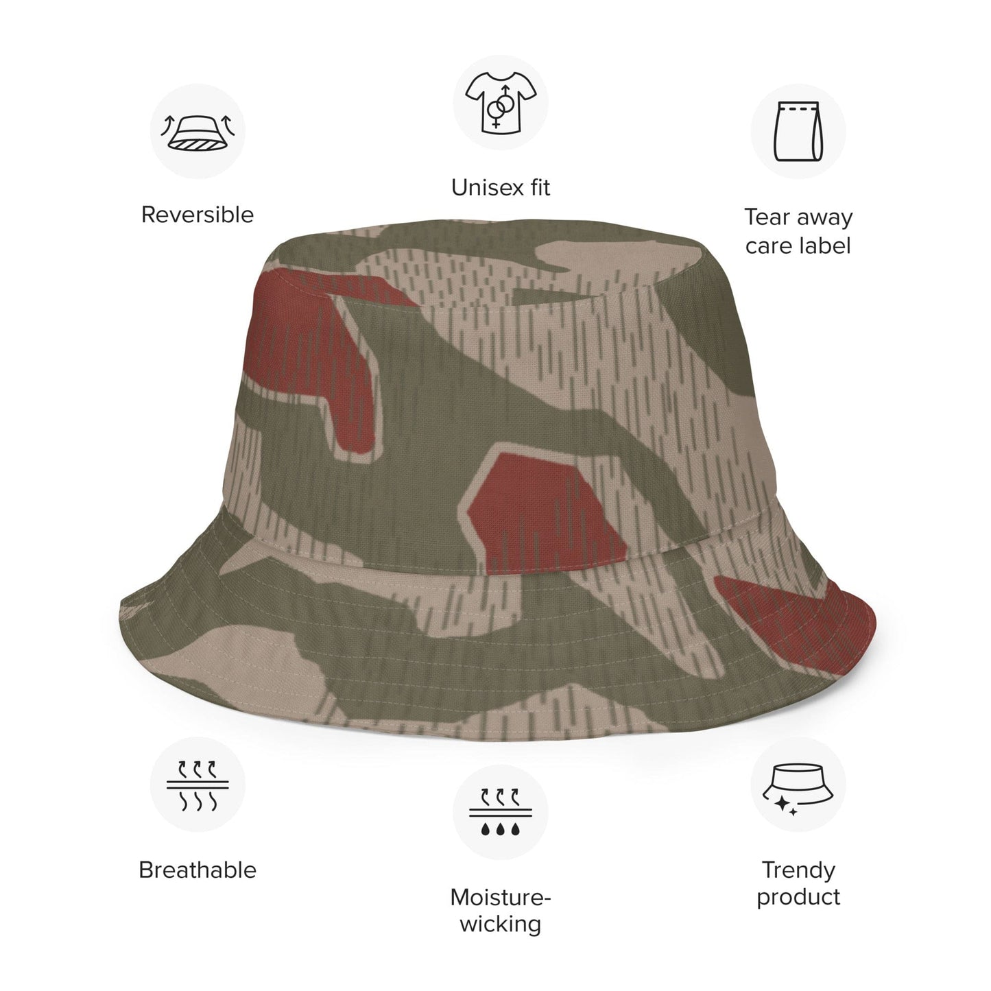 German BGS Sumpfmuster CAMO Reversible bucket hat - Bucket Hat