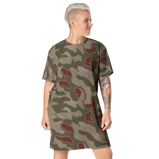 German BGS Sumpfmuster CAMO T-shirt dress - 2XS - Womens T-Shirt Dress