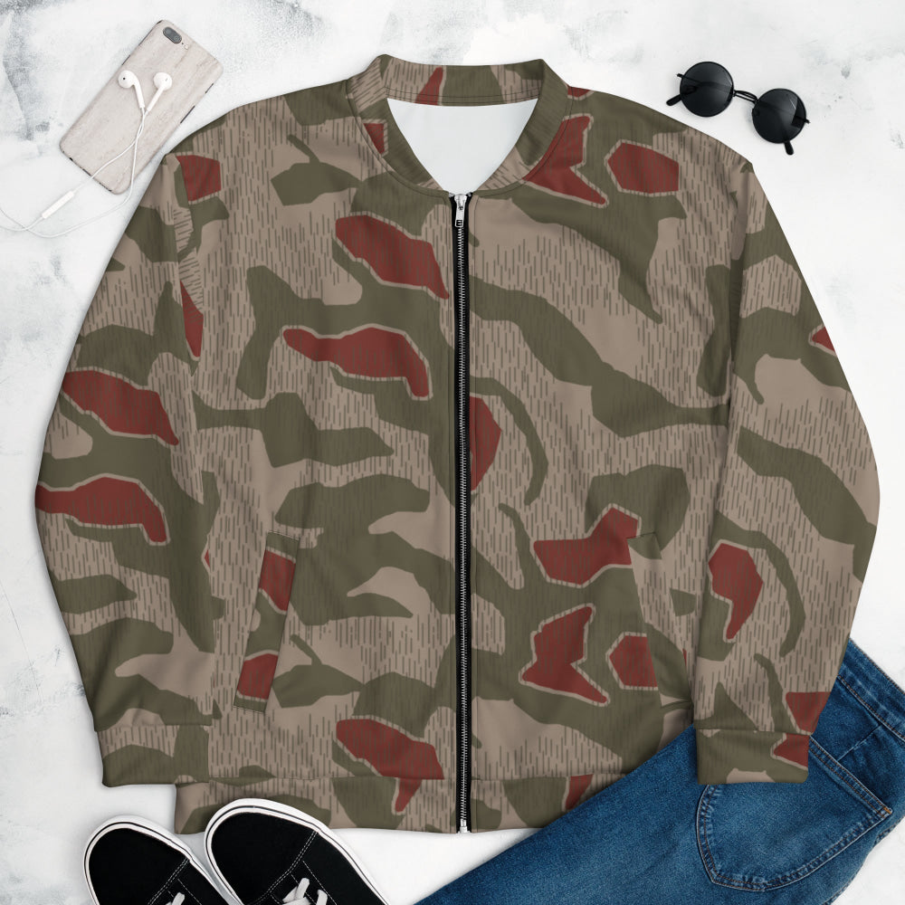 German BGS Sumpfmuster CAMO Unisex Bomber Jacket - XS