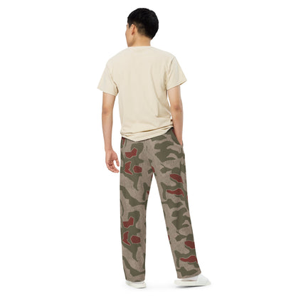 German BGS Sumpfmuster CAMO unisex wide-leg pants - Unisex Wide-Leg Pants