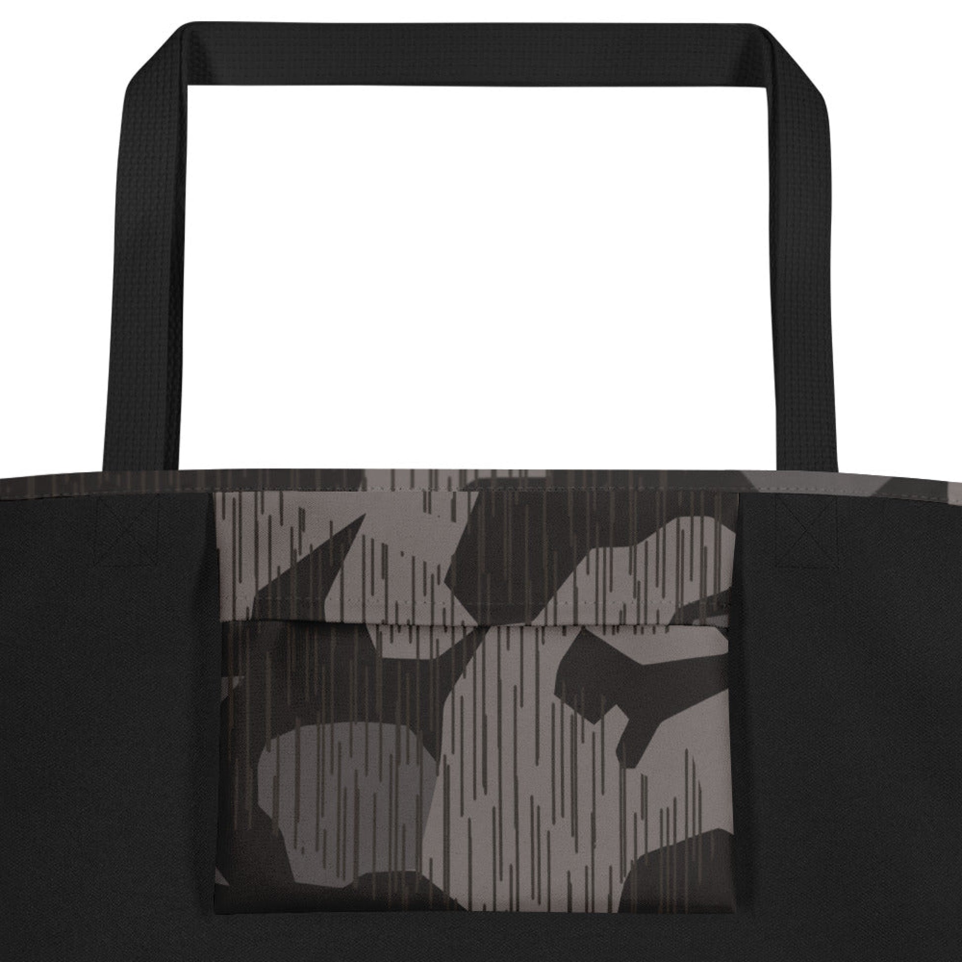 German Black Forest Splinter CAMO Large Tote Bag