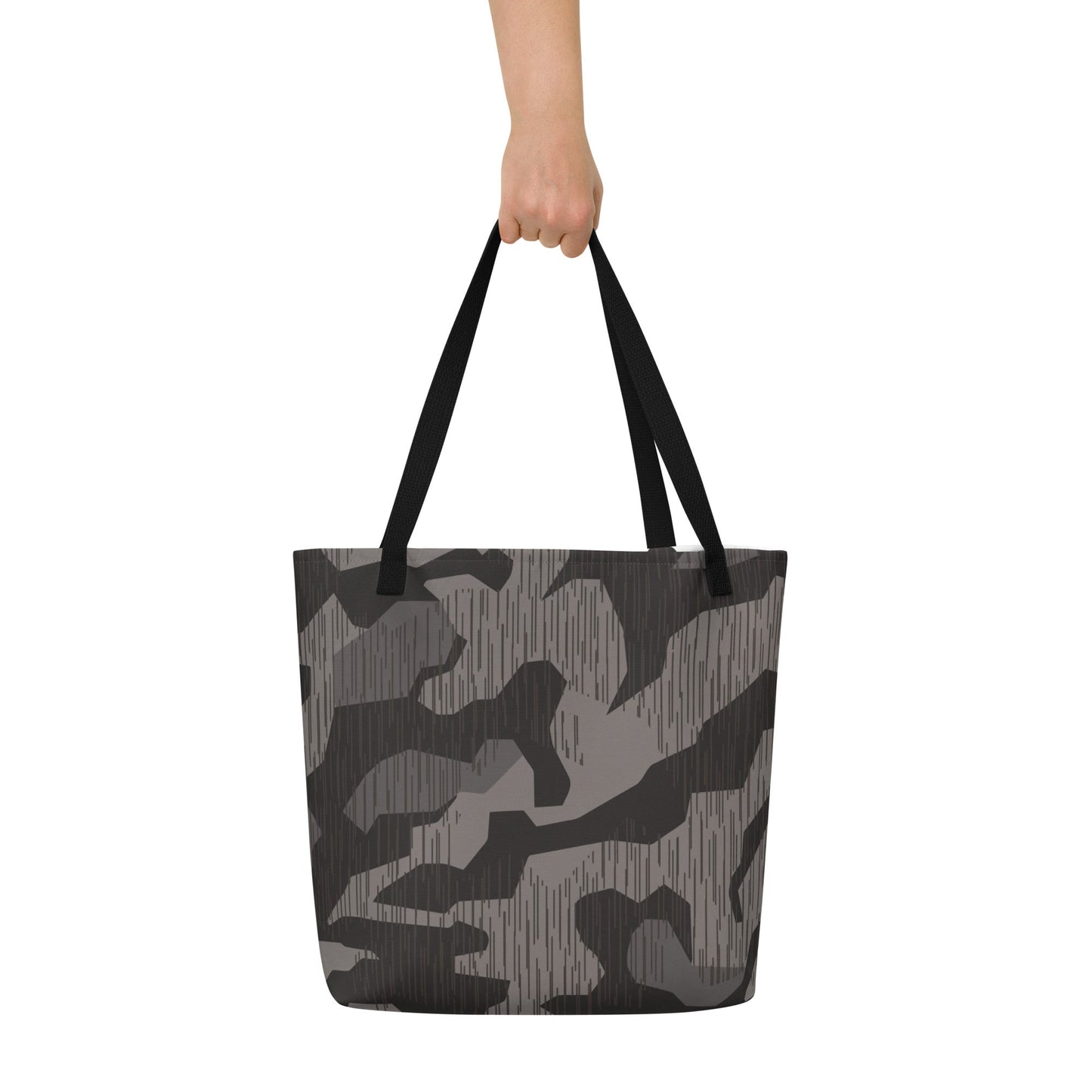 German Black Forest Splinter CAMO Large Tote Bag