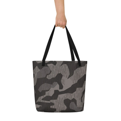 German Black Forest Splinter CAMO Large Tote Bag