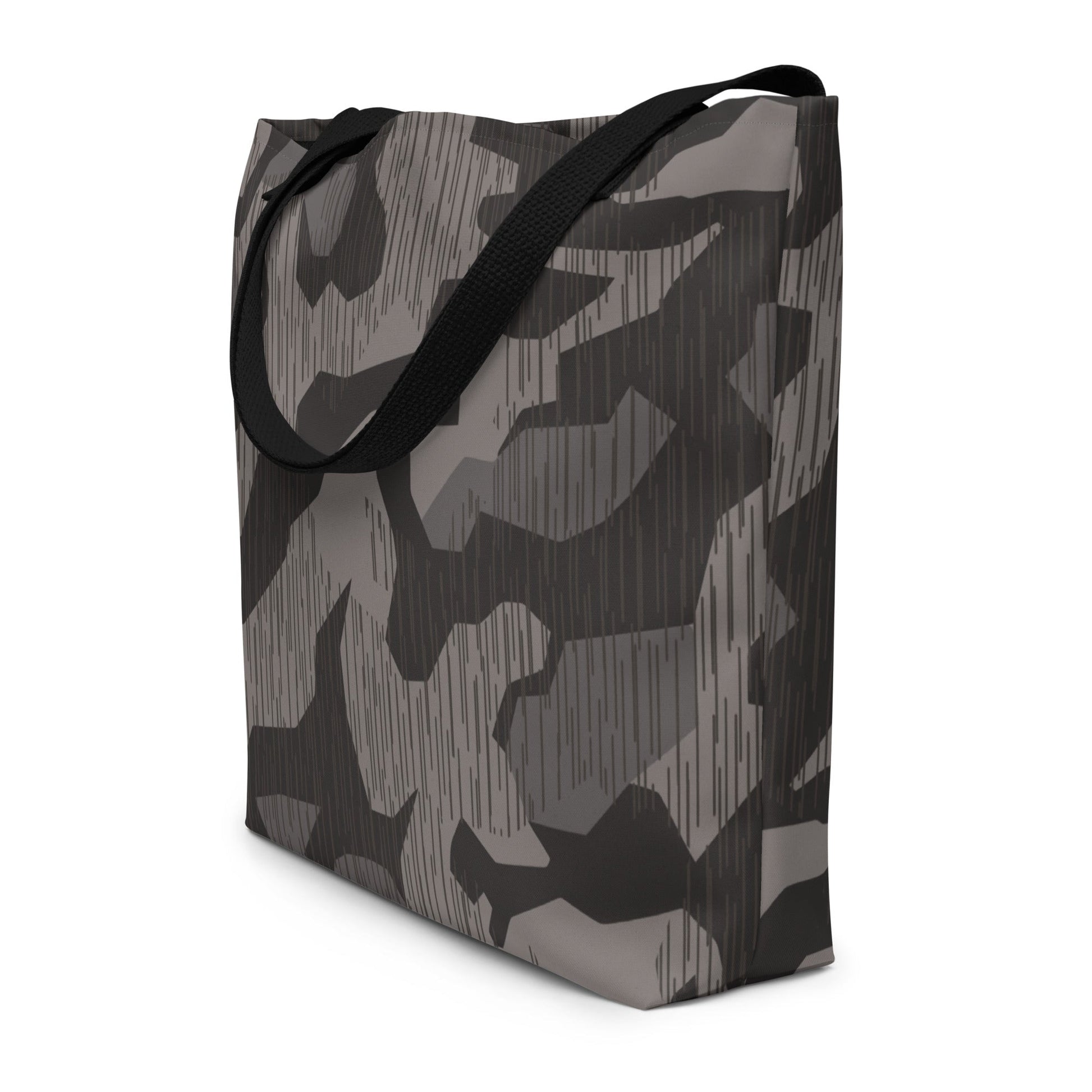 German Black Forest Splinter CAMO Large Tote Bag