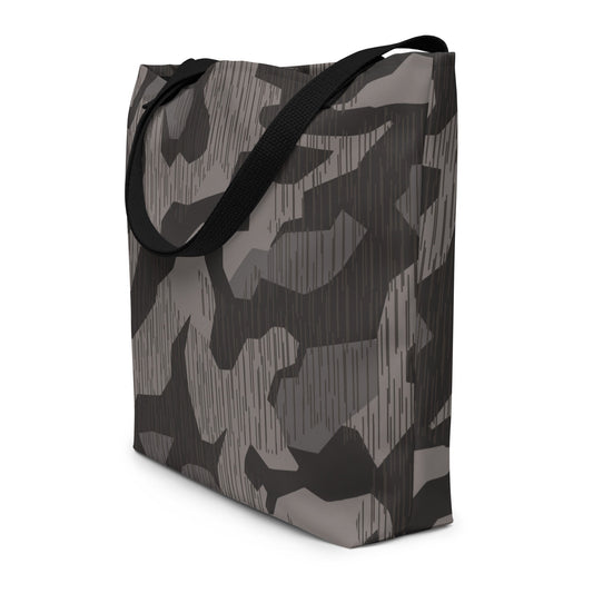 German Black Forest Splinter CAMO Large Tote Bag