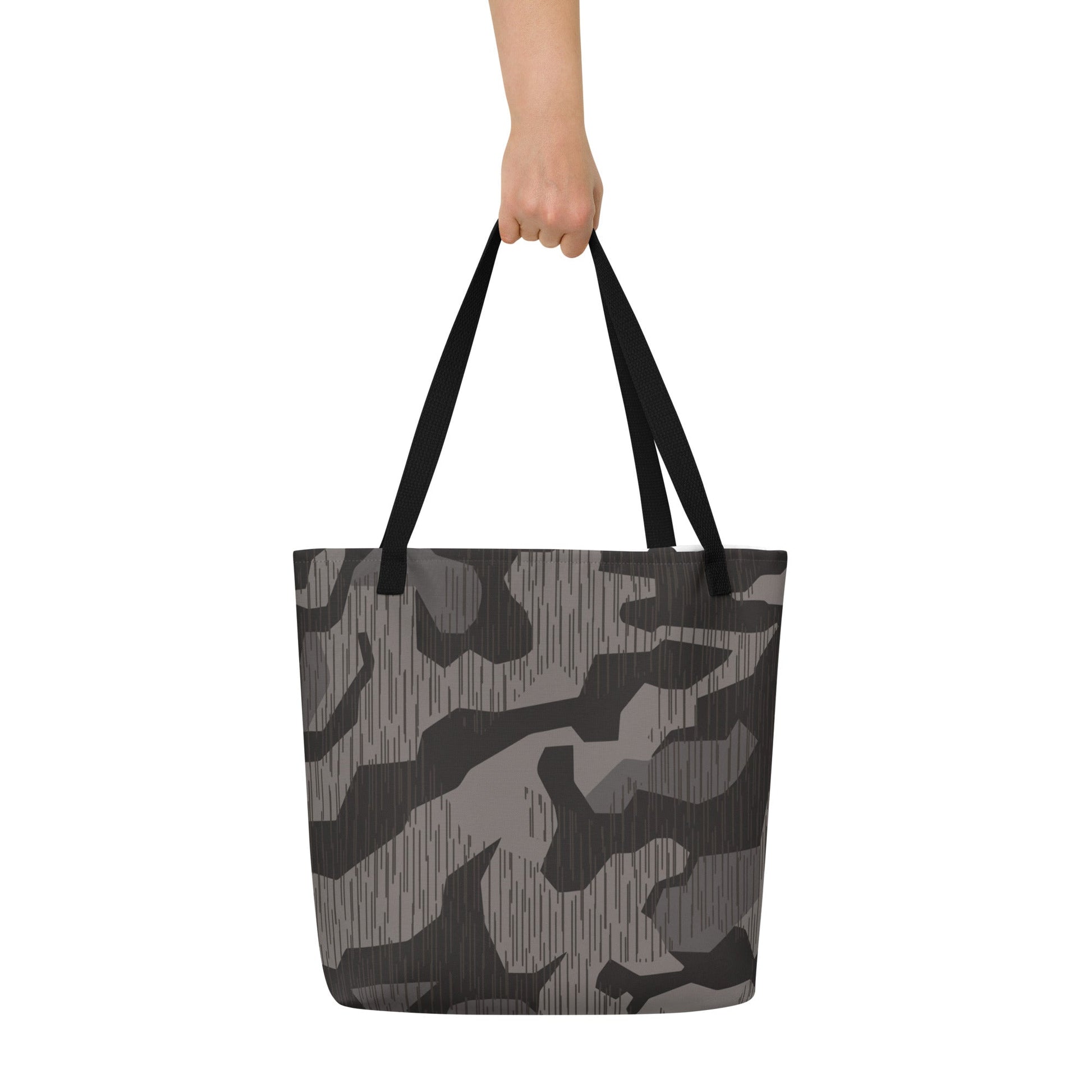 German Black Forest Splinter CAMO Large Tote Bag