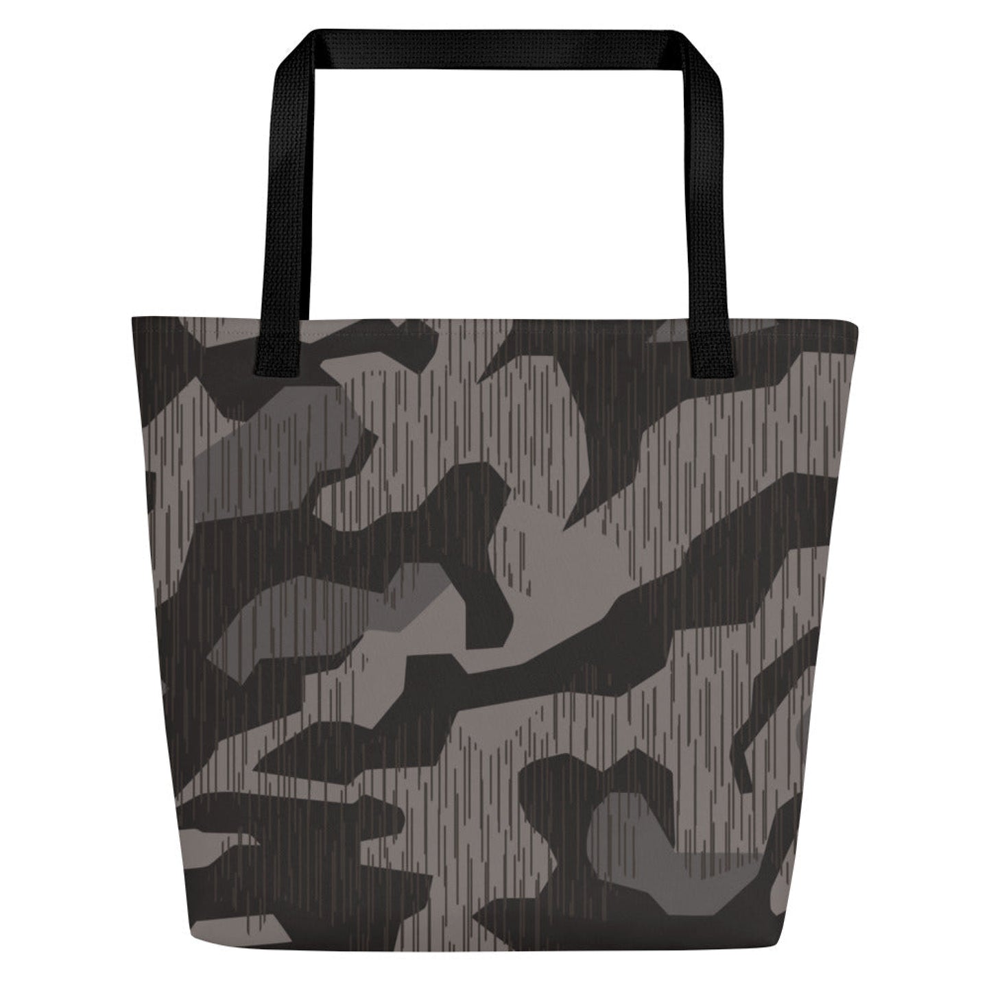 German Black Forest Splinter CAMO Large Tote Bag