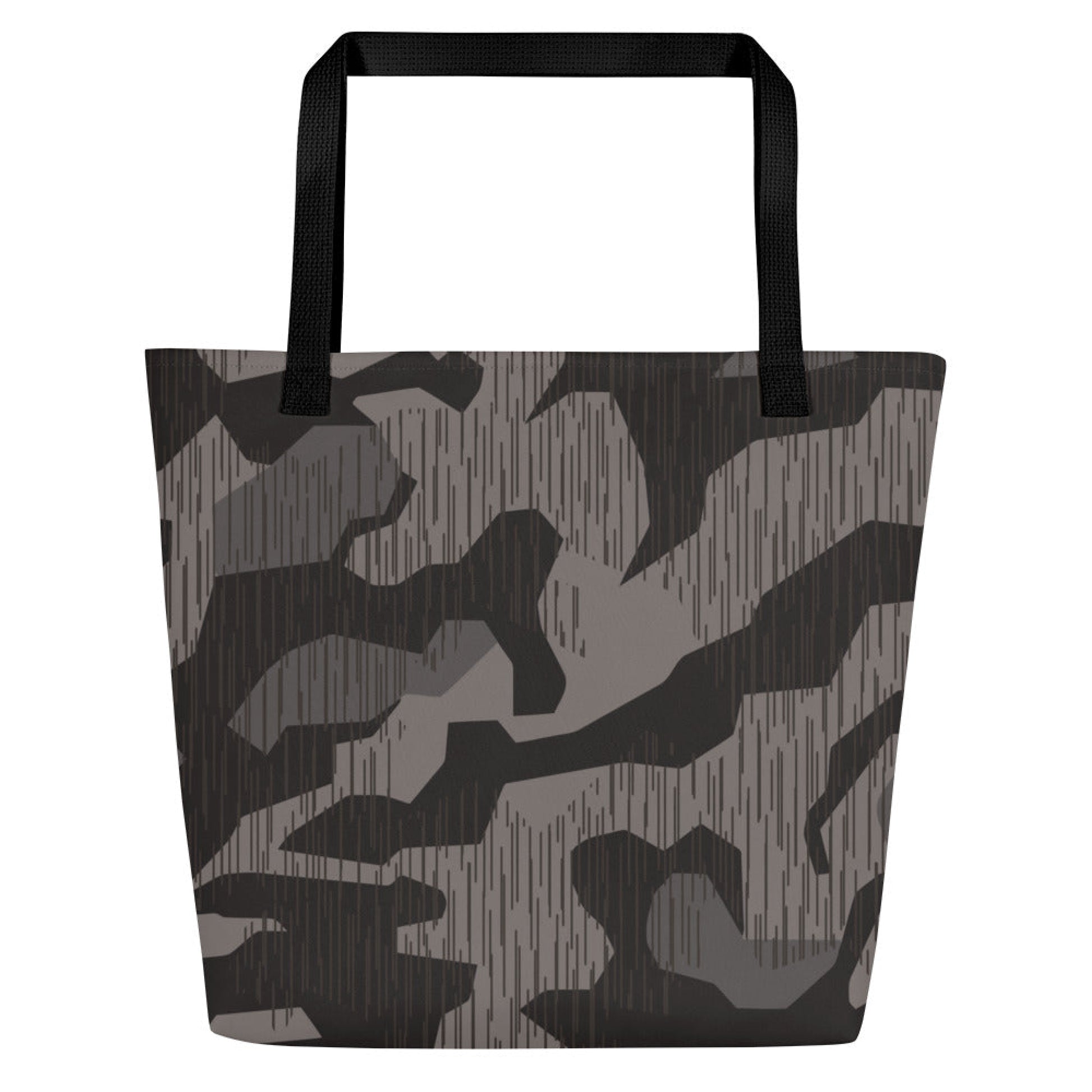 German Black Forest Splinter CAMO Large Tote Bag