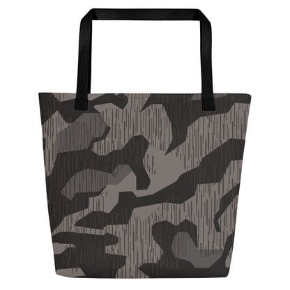 German Black Forest Splinter CAMO Large Tote Bag