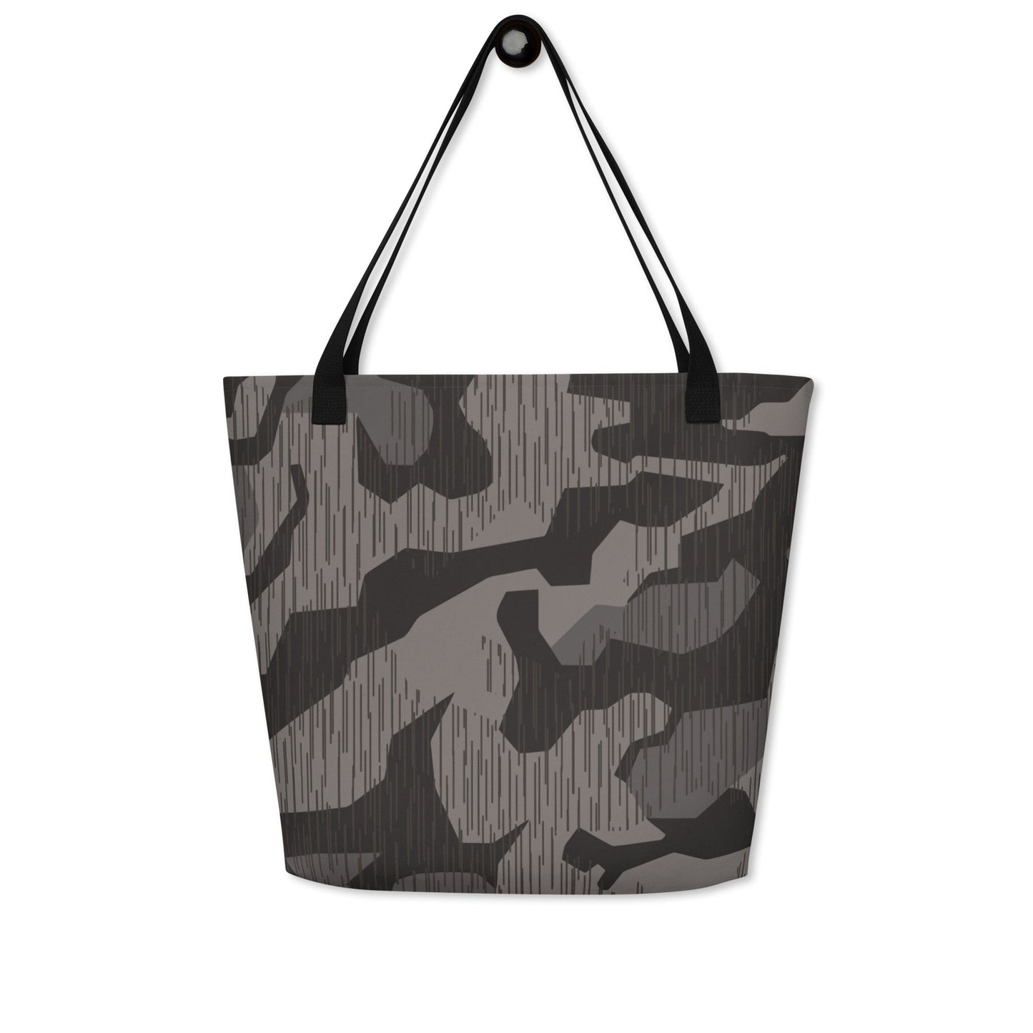 German Black Forest Splinter CAMO Large Tote Bag