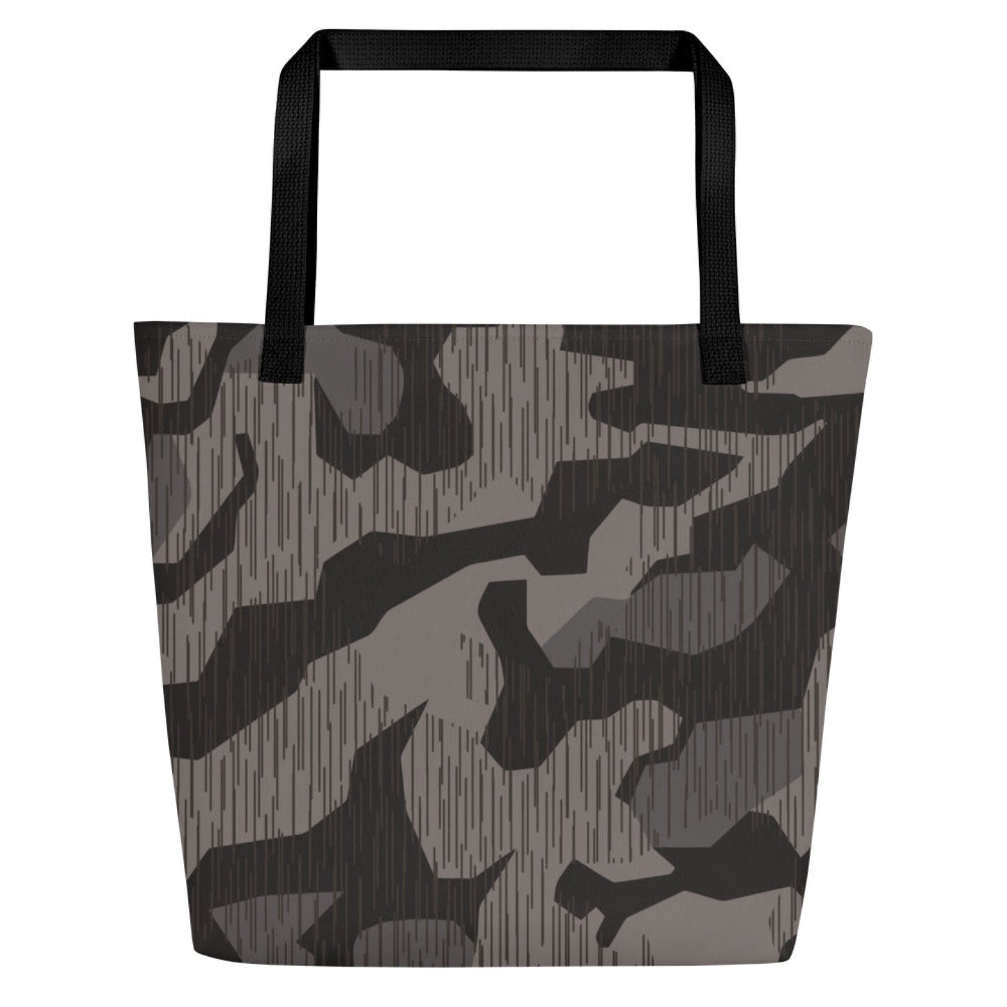 German Black Forest Splinter CAMO Large Tote Bag