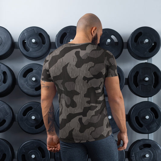 German Black Forest Splinter CAMO Mens Athletic T-Shirt