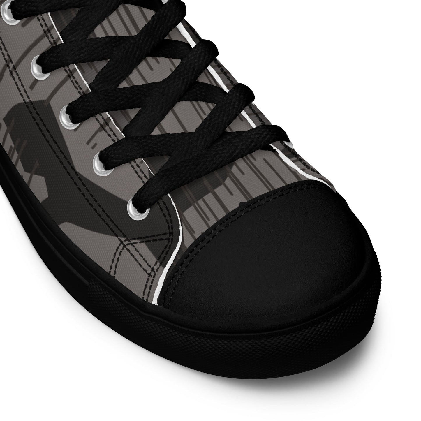 German Black Forest Splinter CAMO Mens High-Top Canvas Shoes