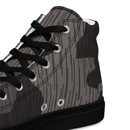 German Black Forest Splinter CAMO Mens High-Top Canvas Shoes