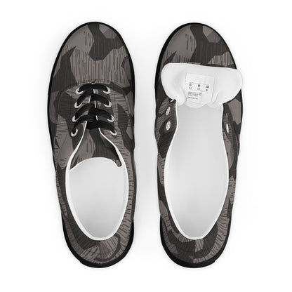 German Black Forest Splinter CAMO Mens Lace-Up Canvas Shoes - Lace-up