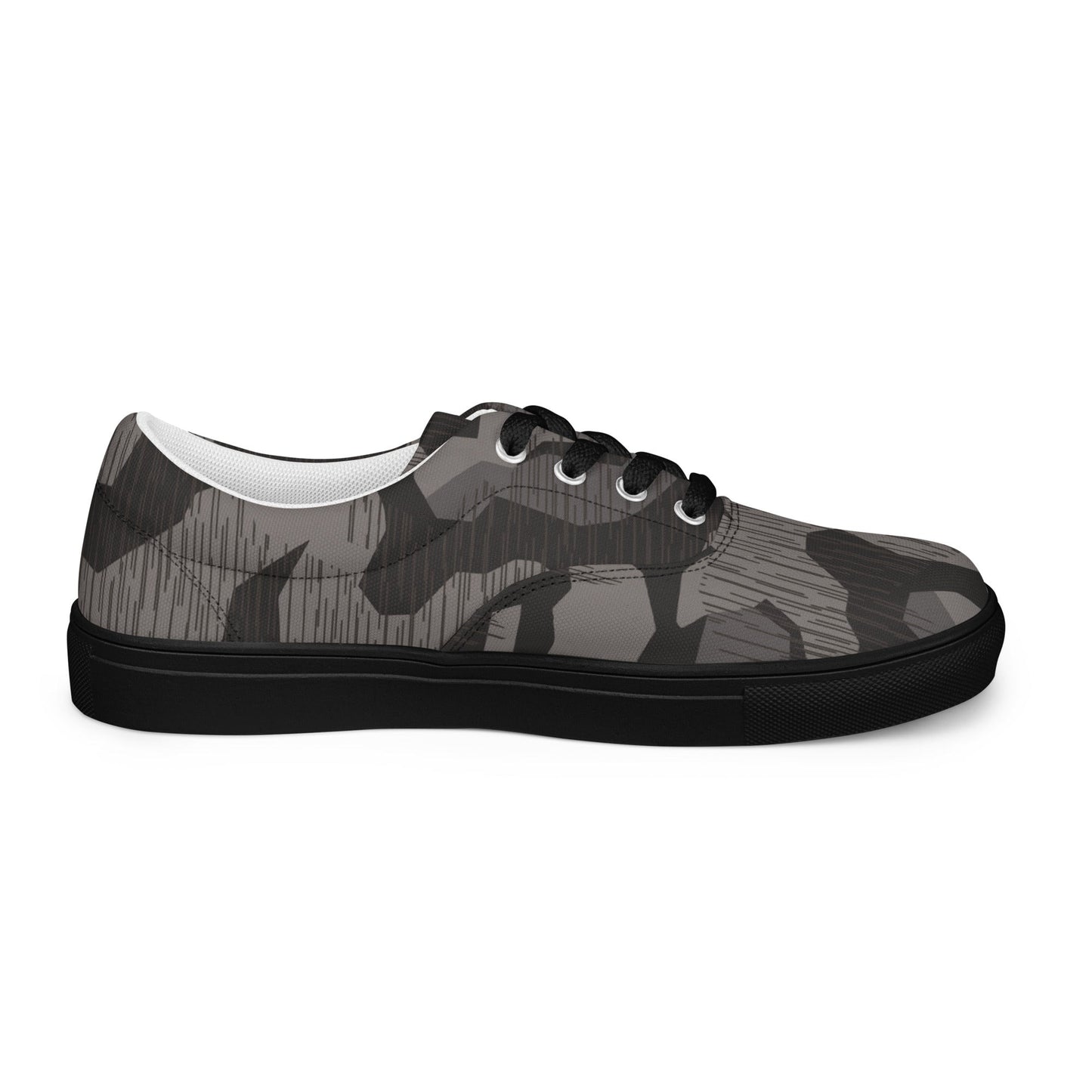German Black Forest Splinter CAMO Mens Lace-Up Canvas Shoes - Lace-up