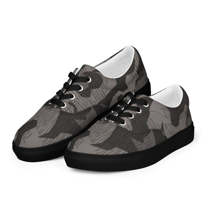 German Black Forest Splinter CAMO Mens Lace-Up Canvas Shoes - Lace-up