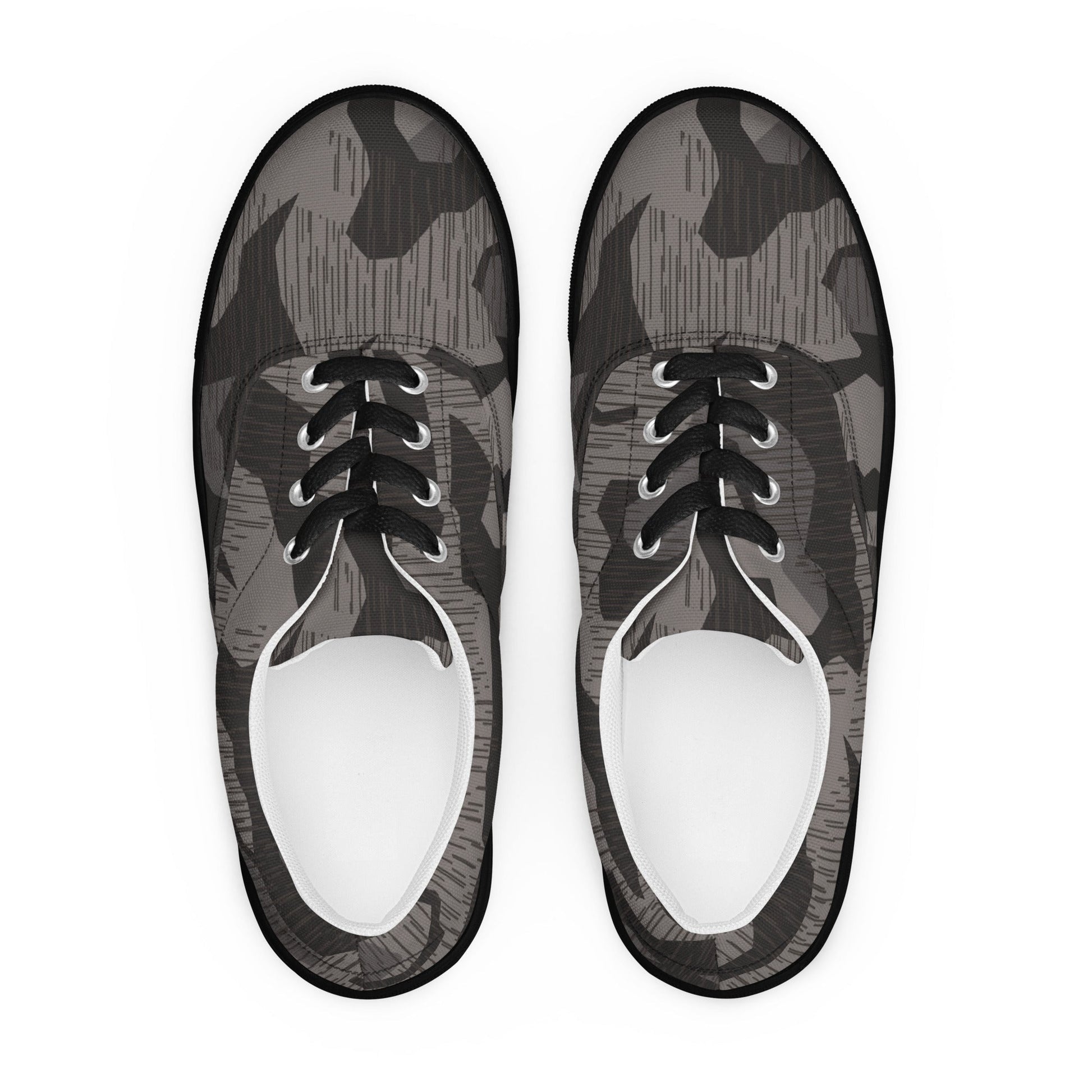 German Black Forest Splinter CAMO Mens Lace-Up Canvas Shoes - Lace-up
