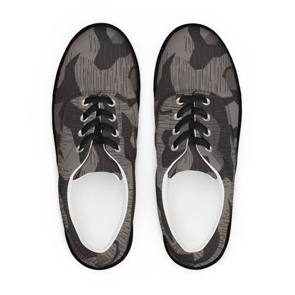 German Black Forest Splinter CAMO Mens Lace-Up Canvas Shoes - Lace-up