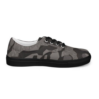 German Black Forest Splinter CAMO Mens Lace-Up Canvas Shoes - Lace-up