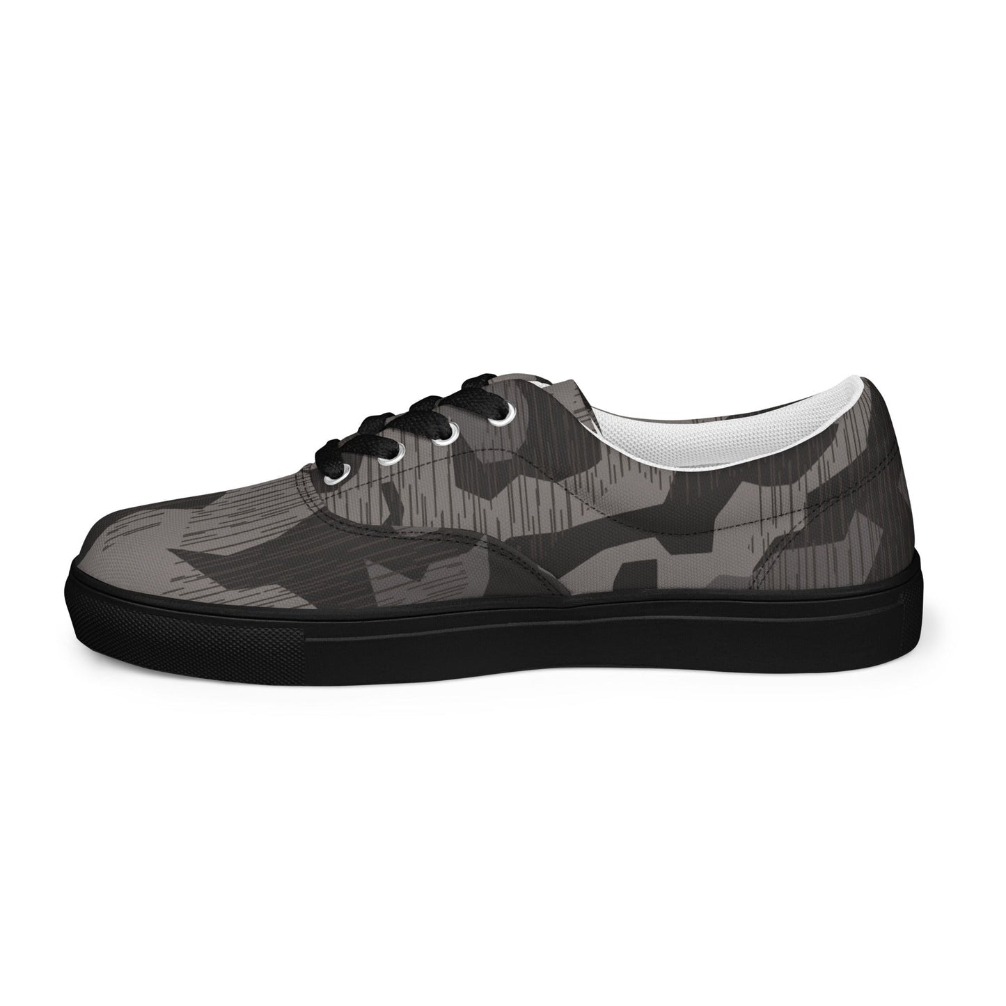 German Black Forest Splinter CAMO Mens Lace-Up Canvas Shoes - Lace-up