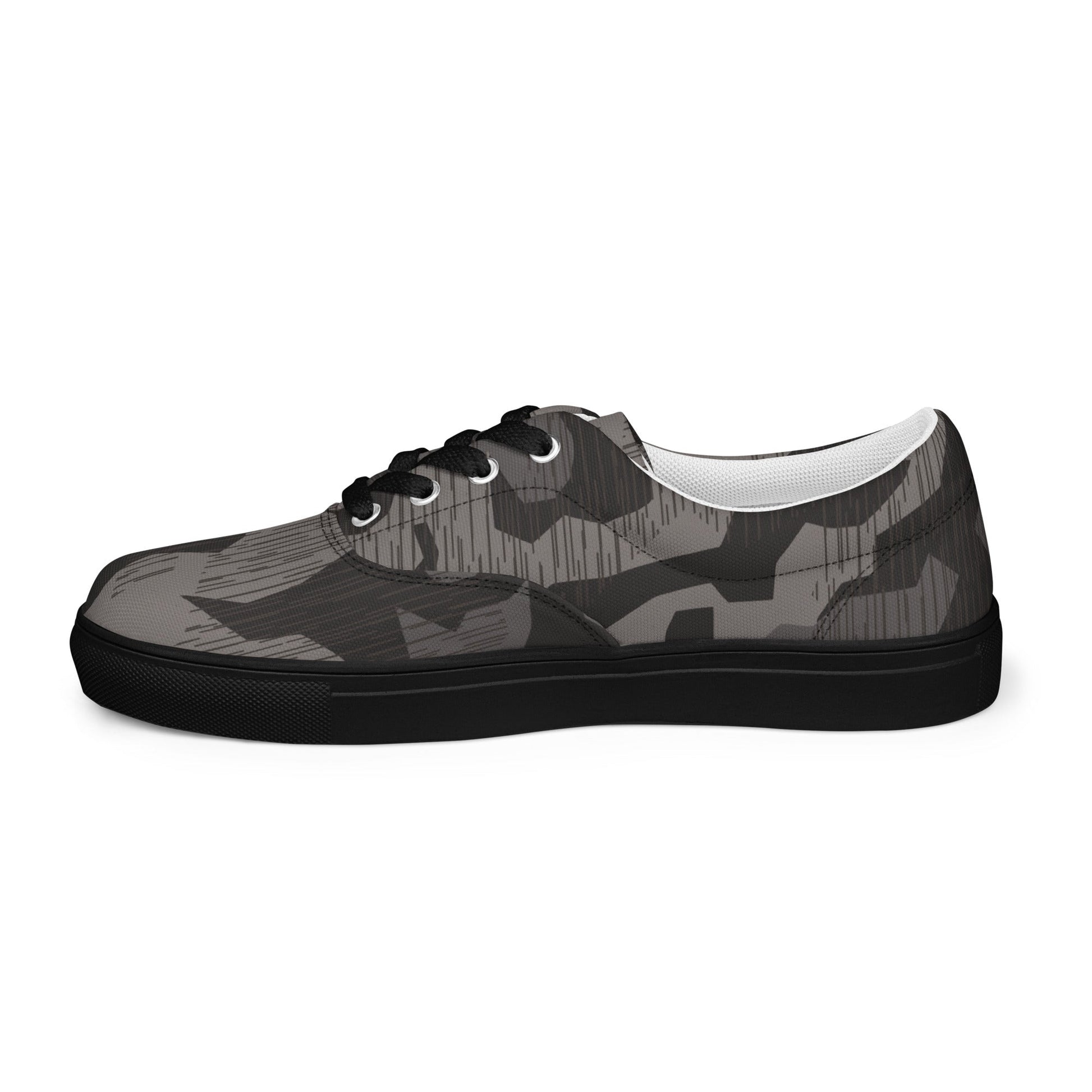 German Black Forest Splinter CAMO Mens Lace-Up Canvas Shoes - Lace-up