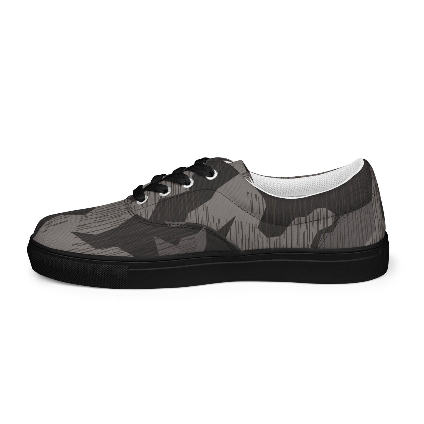 German Black Forest Splinter CAMO Mens Lace-Up Canvas Shoes - Lace-up