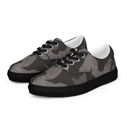 German Black Forest Splinter CAMO Mens Lace-Up Canvas Shoes - Lace-up