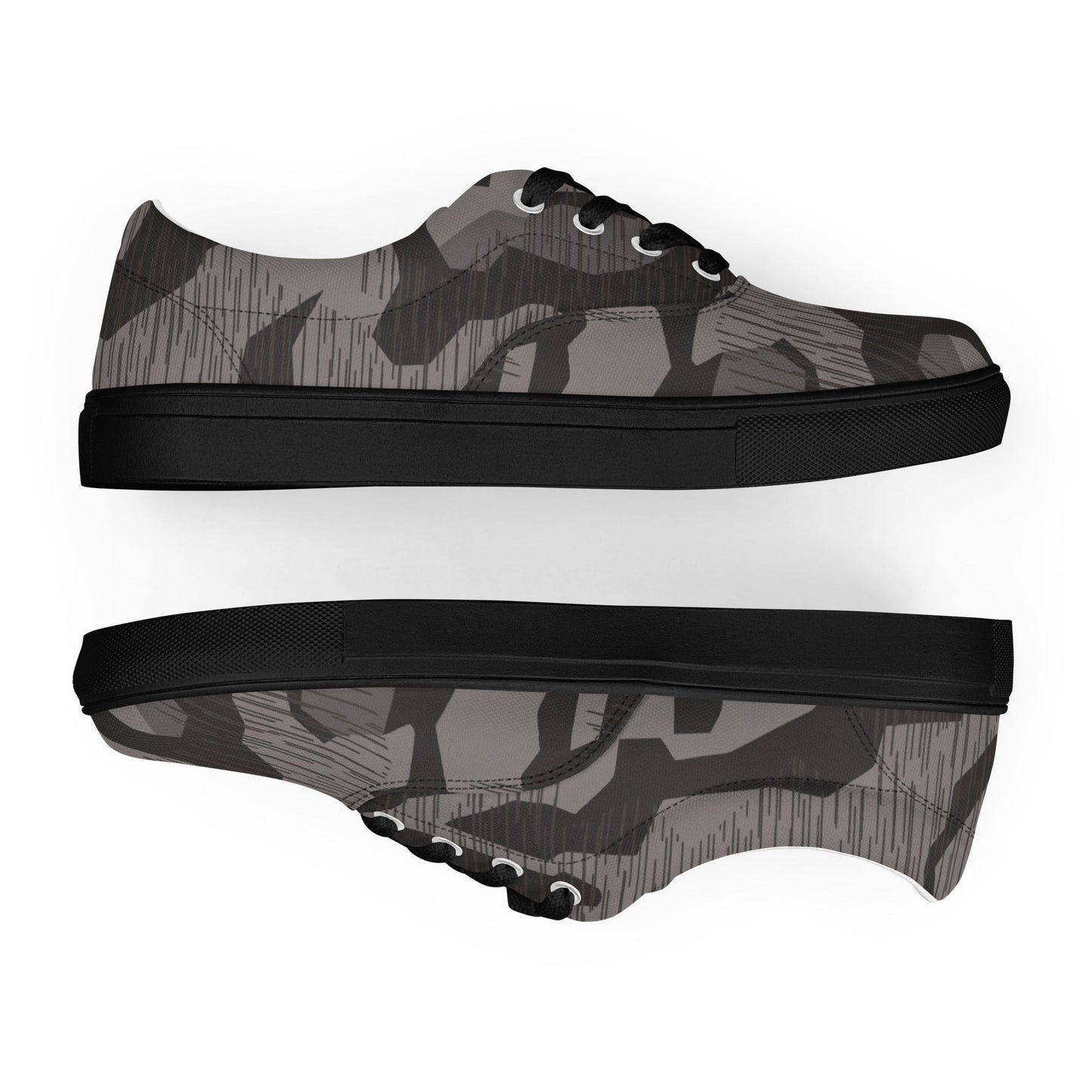 German Black Forest Splinter CAMO Mens Lace-Up Canvas Shoes - Lace-up