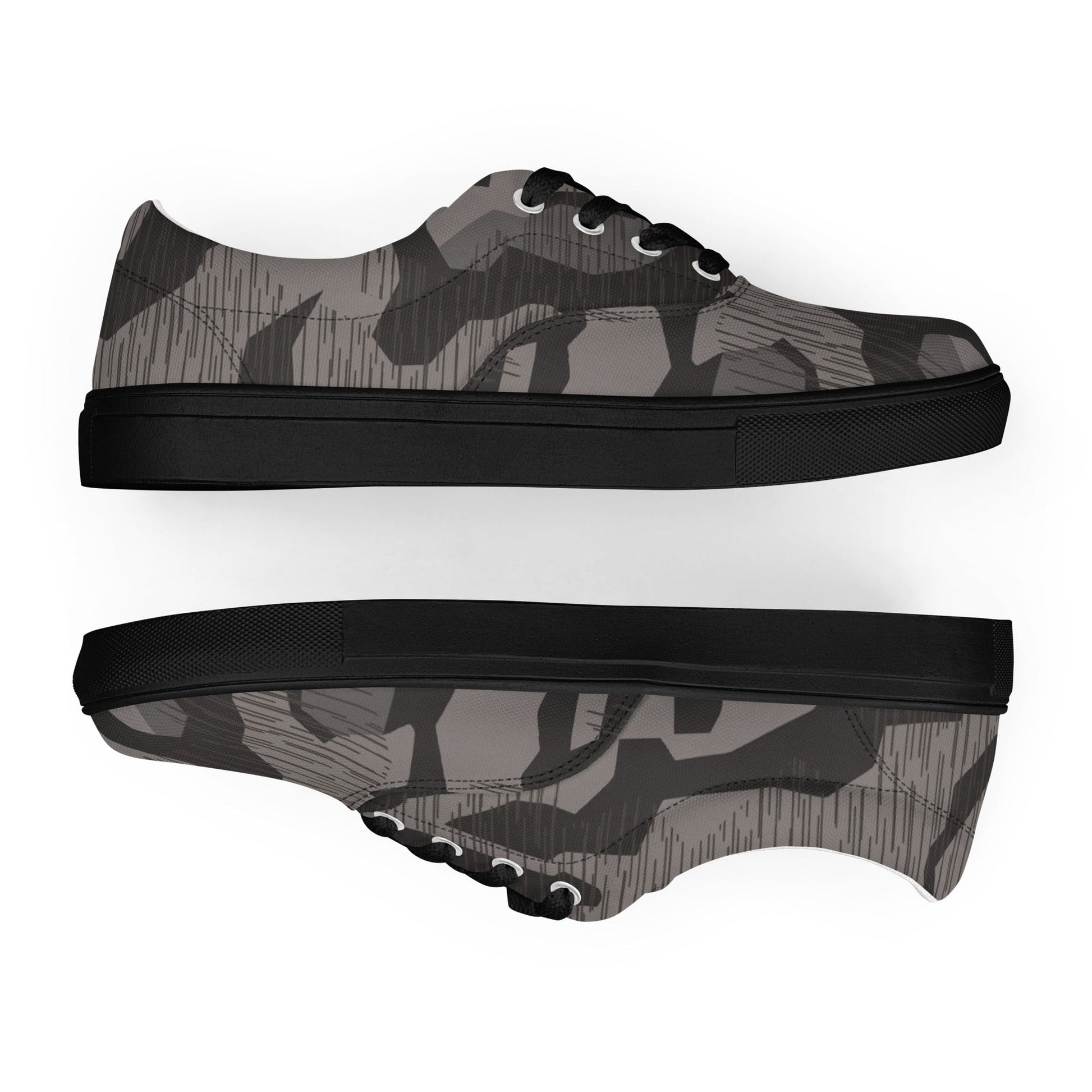 German Black Forest Splinter CAMO Mens Lace-Up Canvas Shoes - Lace-up
