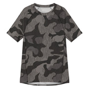 Splinter Black Forest CAMO Mens Short-Sleeve Rash Guard - 2XS - SS