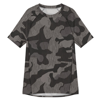 German Black Forest Splinter CAMO Mens Short-Sleeve Rash Guard - 2XS