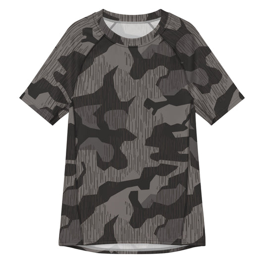 German Black Forest Splinter CAMO Mens Short-Sleeve Rash Guard - 2XS