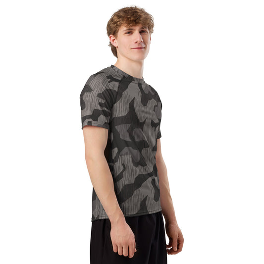 German Black Forest Splinter CAMO Mens Short-Sleeve Rash Guard
