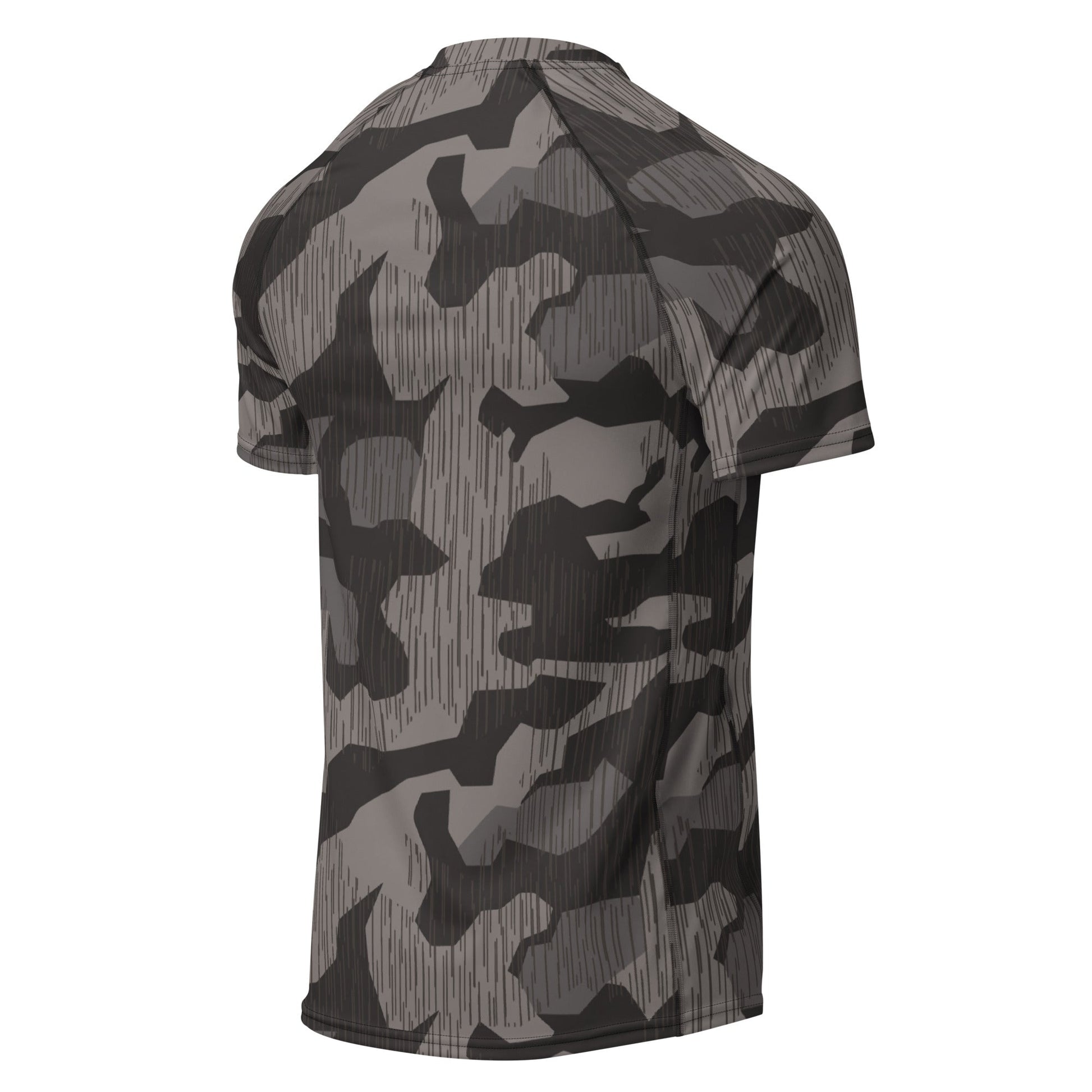 German Black Forest Splinter CAMO Mens Short-Sleeve Rash Guard